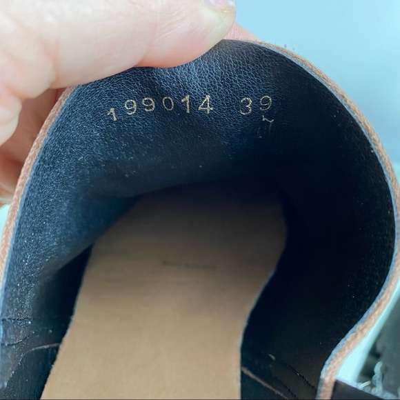 ALL BLACK Flatform Ankle Leather Jungle Print Tread Platform Shoes Size 9 - Picture 8 of 12